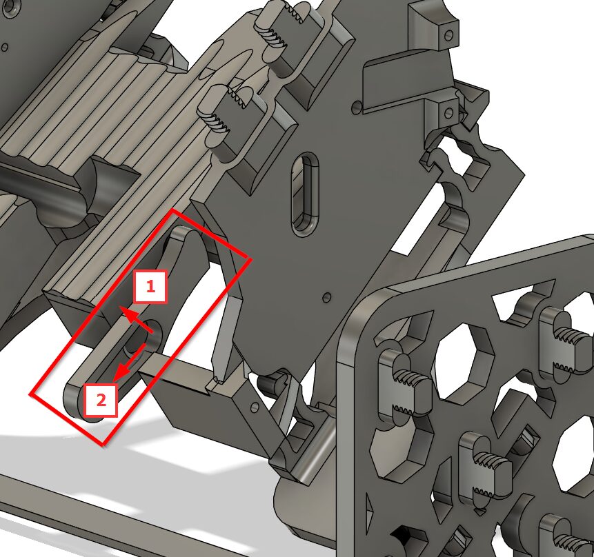 Connecting servo arm to Card Kicker