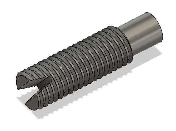 Flapper threaded rod