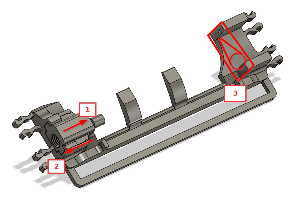 Connecting Flapper Mounting Plate and servo motor