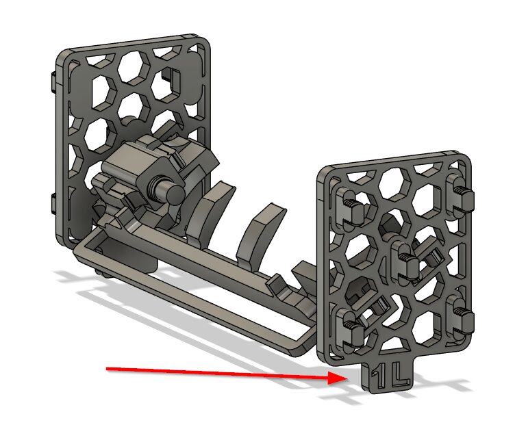 Connecting Flapper Mount to Left and Right Outer plates