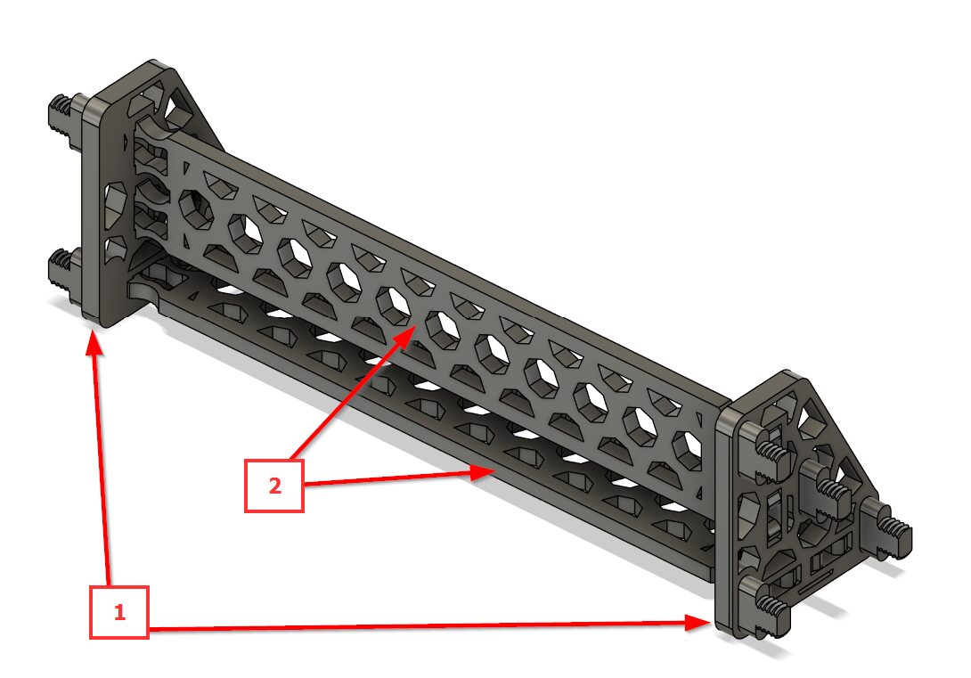 Connecting Cross Brace Left and Right with Cross Brace Middle