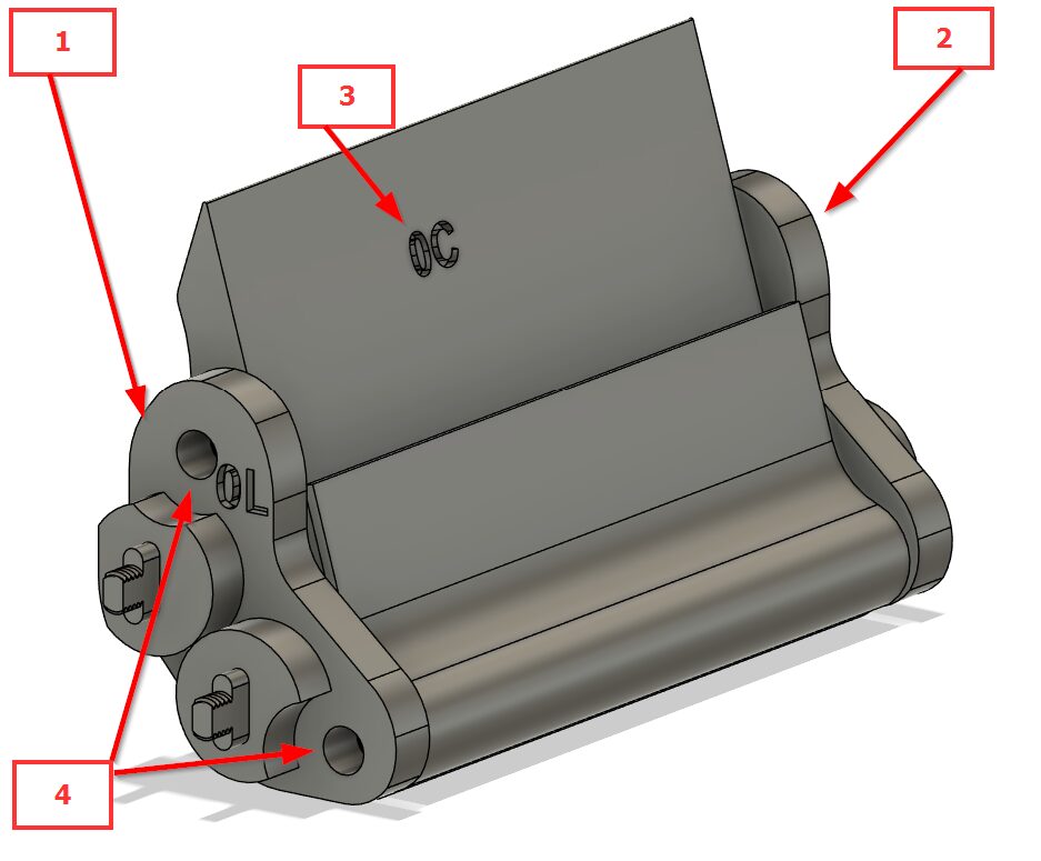 Securing Guide 0 pieces to Center Guide 0