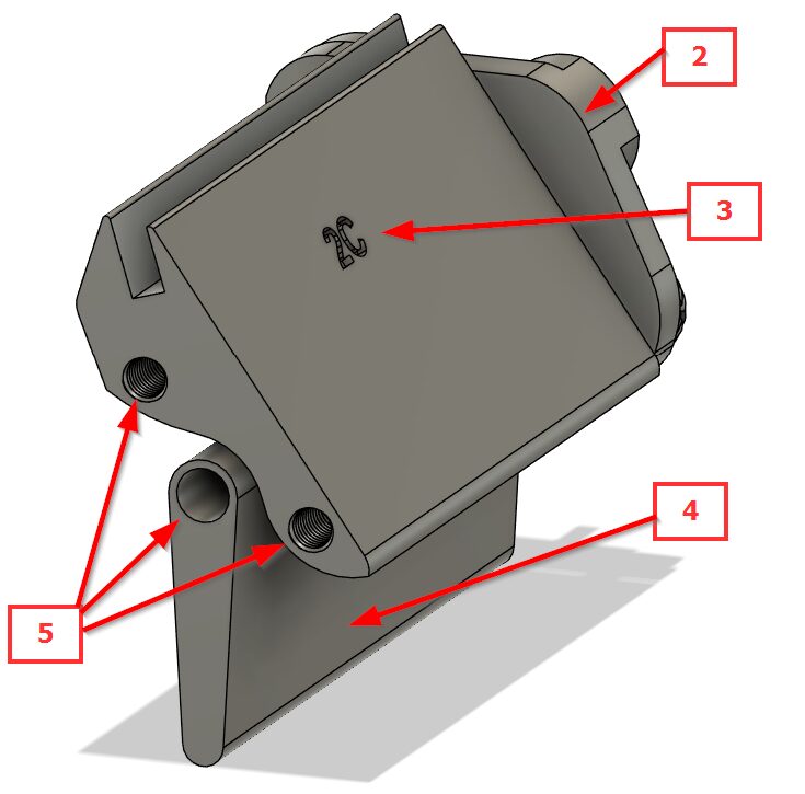 Securing Guide 2 pieces to Center Guide 2