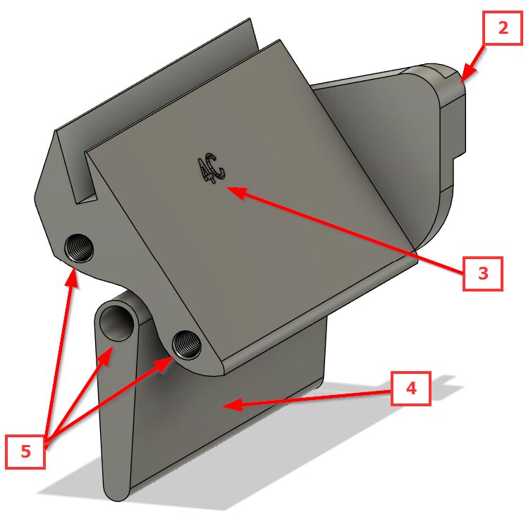 Securing Guide 4 pieces to Center Guide 4