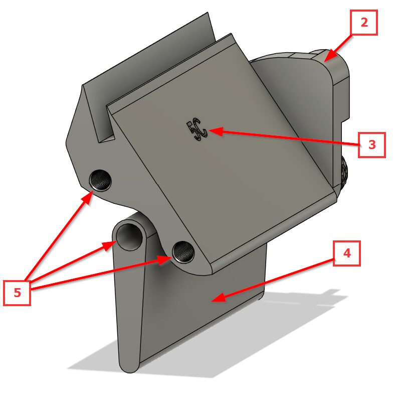 Securing Guide 5 pieces to Center Guide 5