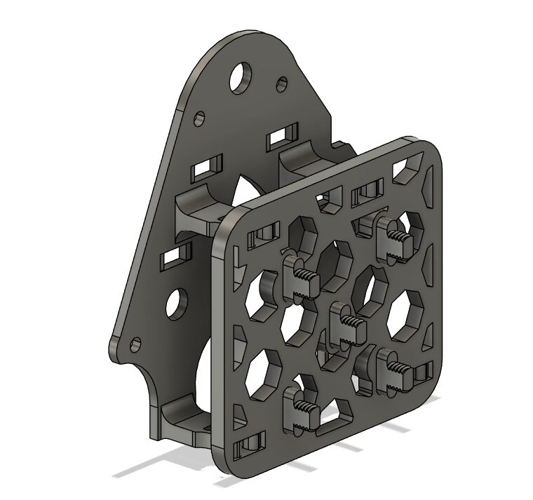 Connecting Base Leg Left Outer to Base Leg Left Mount