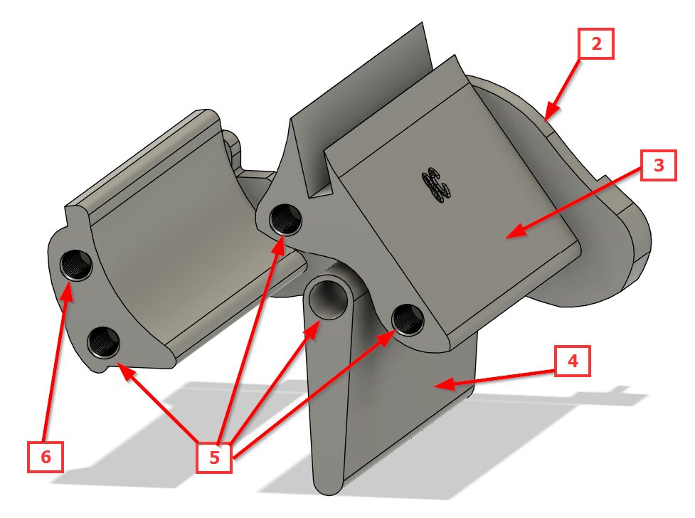 Securing Guide 8 pieces to Center Guide 8