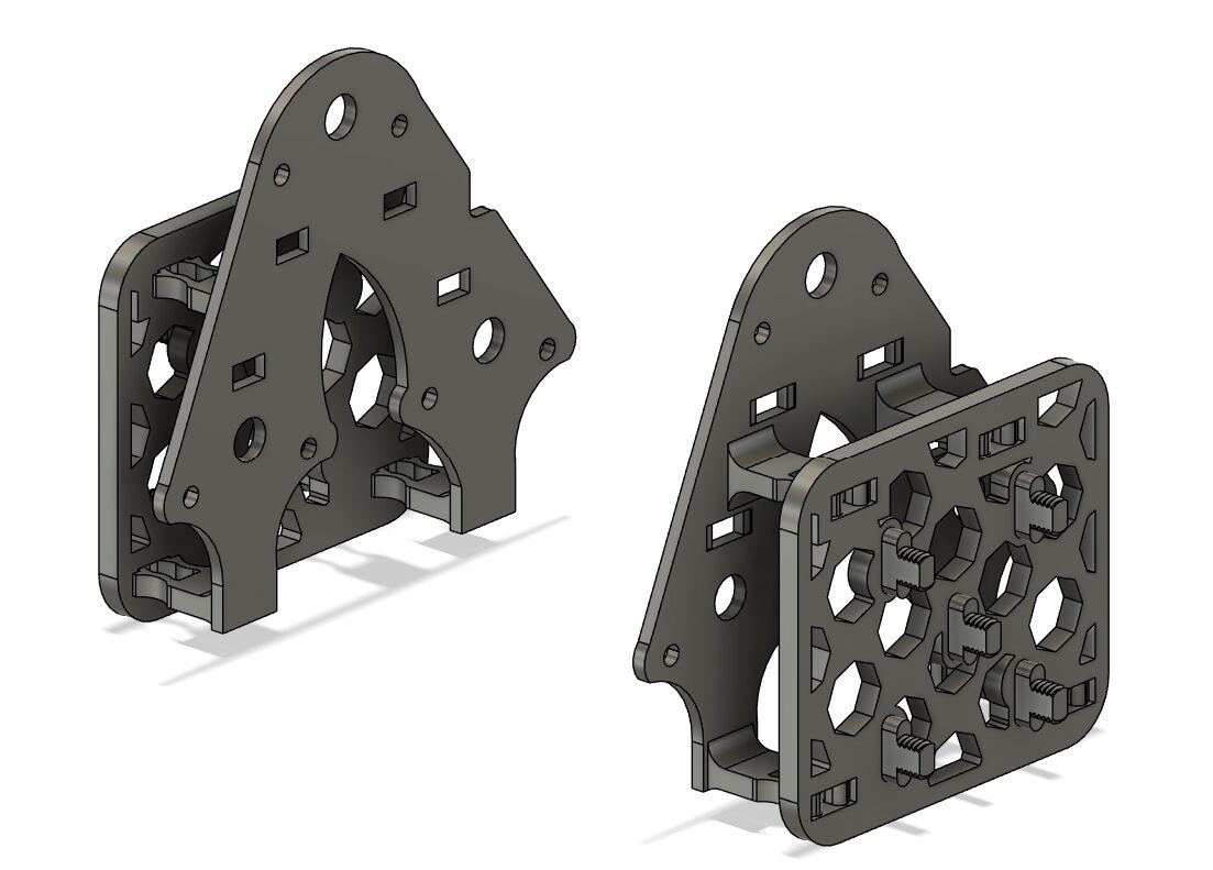 Connecting Base Leg Right Outer to Base Leg Right Mount
